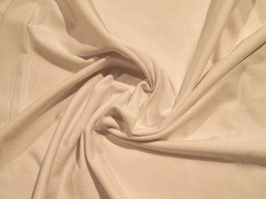 White Cotton Spandex Jersey