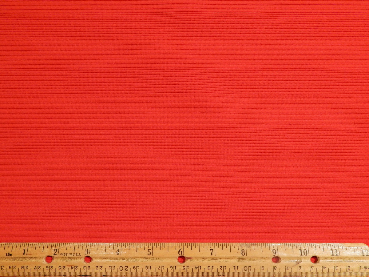 Red Rib Linear Pattern Bright Red Variegated Rib Knit Fabric – Legacy Fabrics