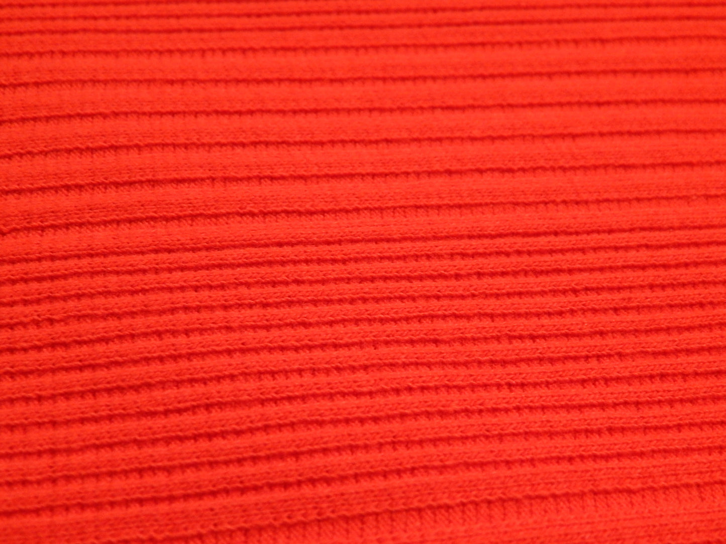 Bright Red Variegated Rib Knit