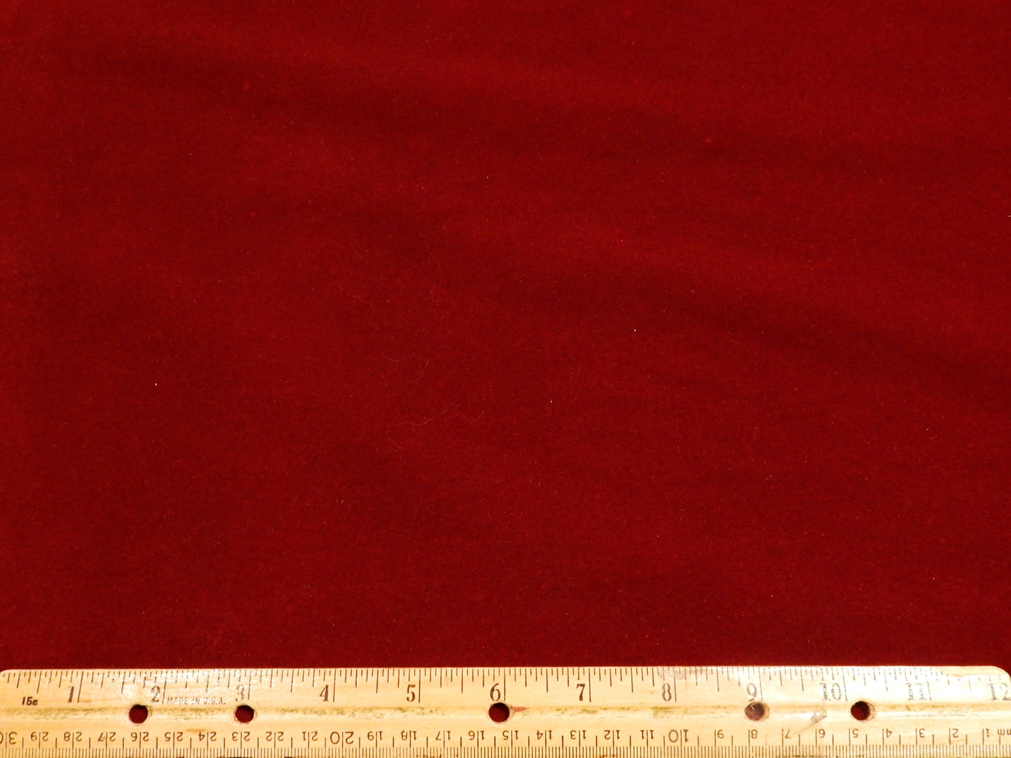 Dark Red Cotton Velveteen