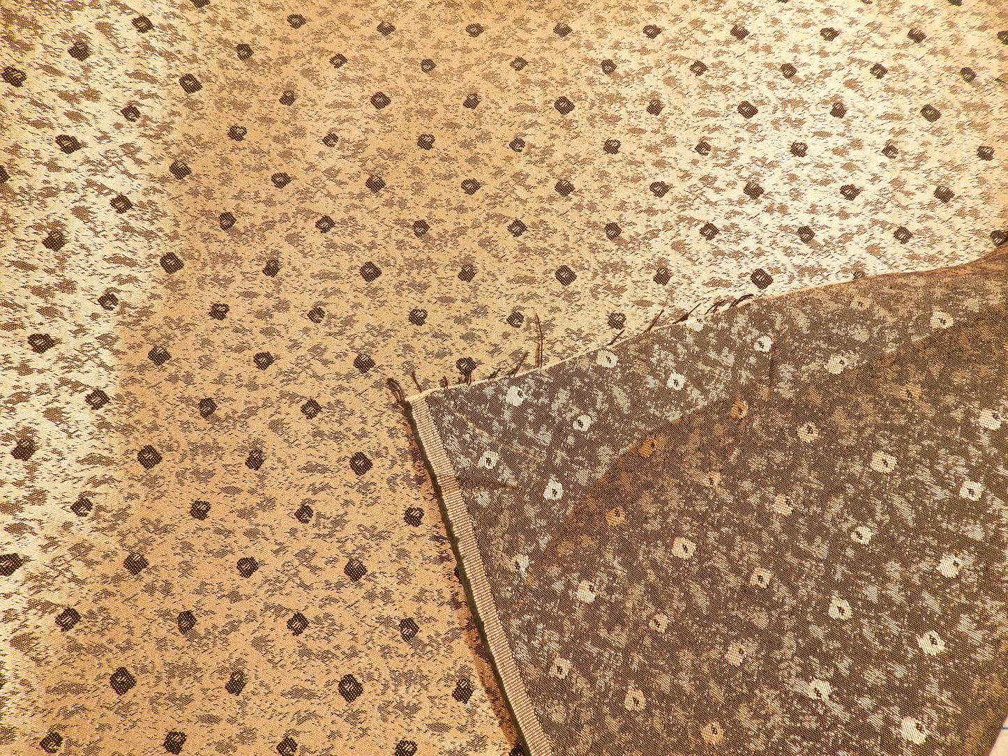 Rose Gold Dot Brocade