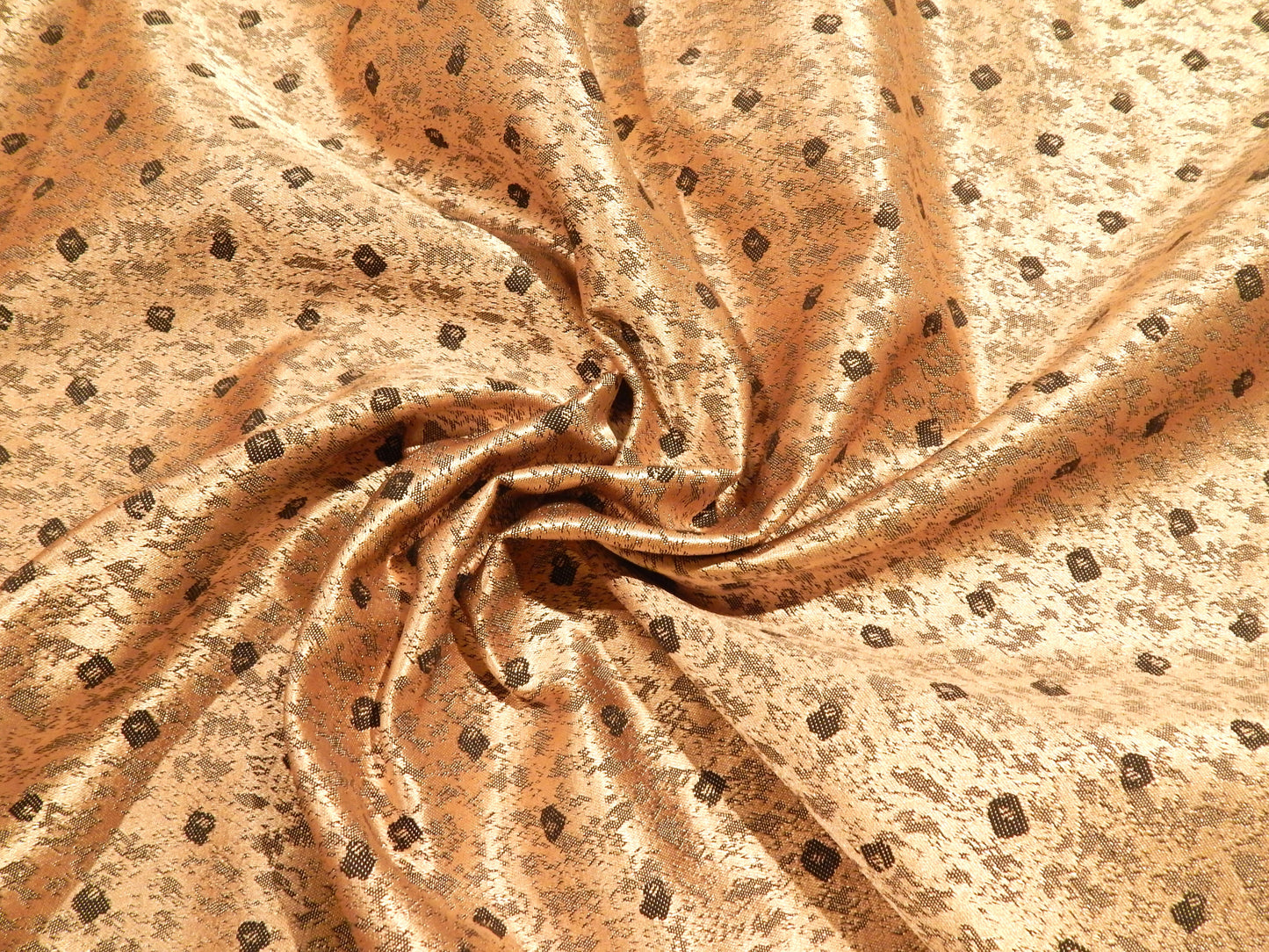 Rose Gold Dot Brocade