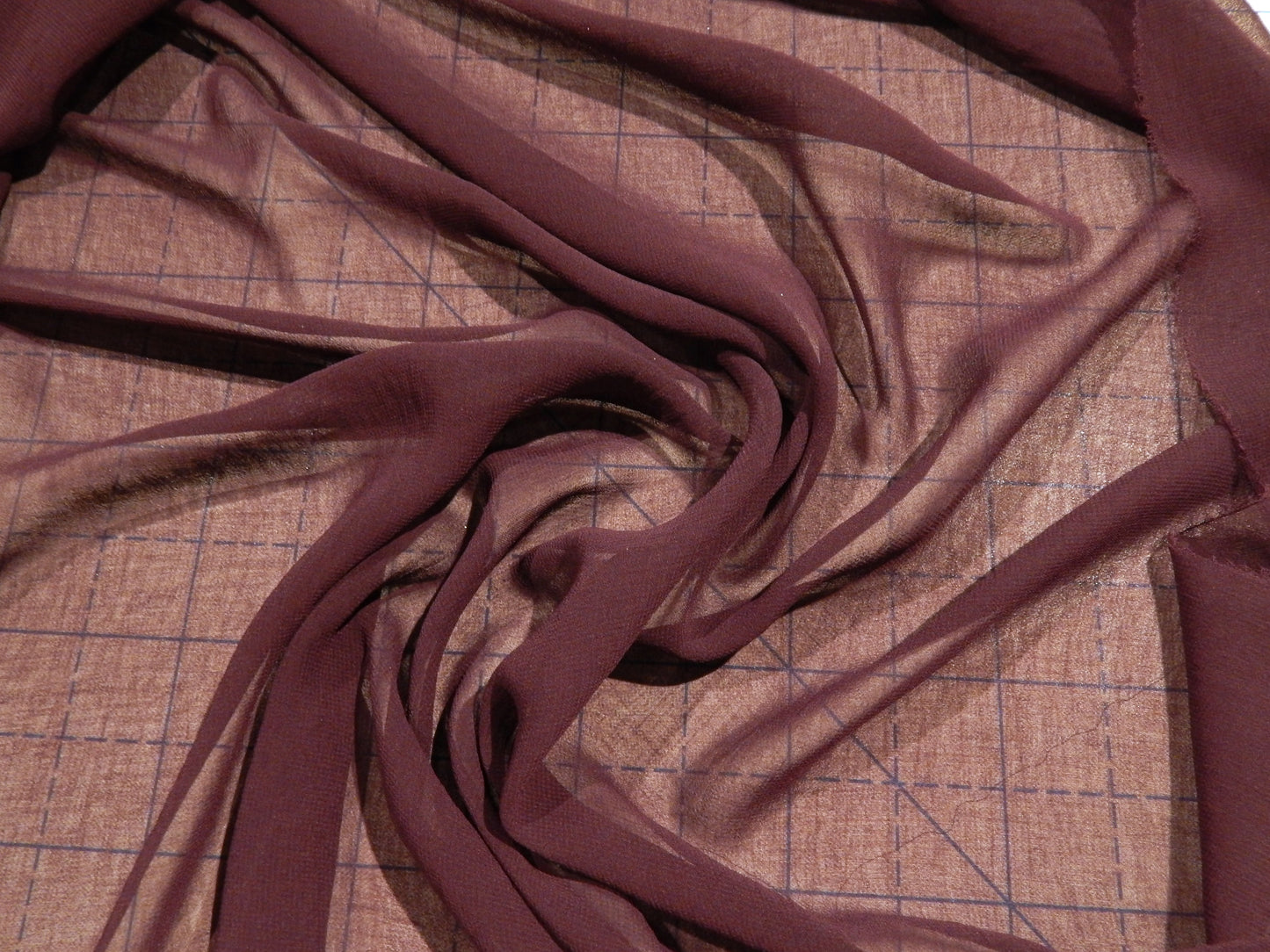 Eggplant Washed Chiffon