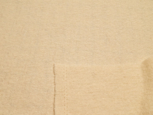 Vanilla White Boiled Wool Knit - Telio Lana Bollito