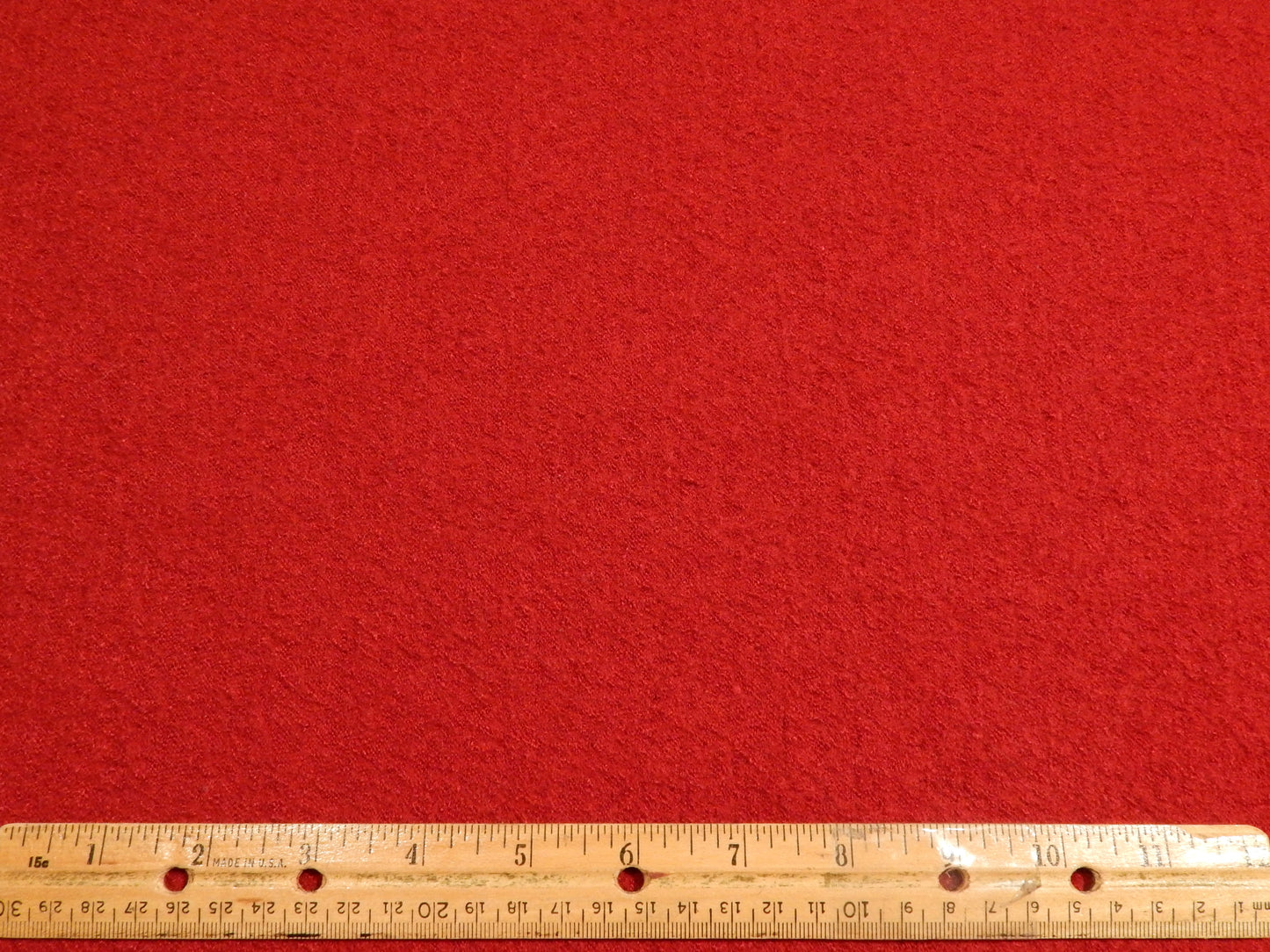 Bright Red Boiled Wool Knit - Telio Lana Bollito