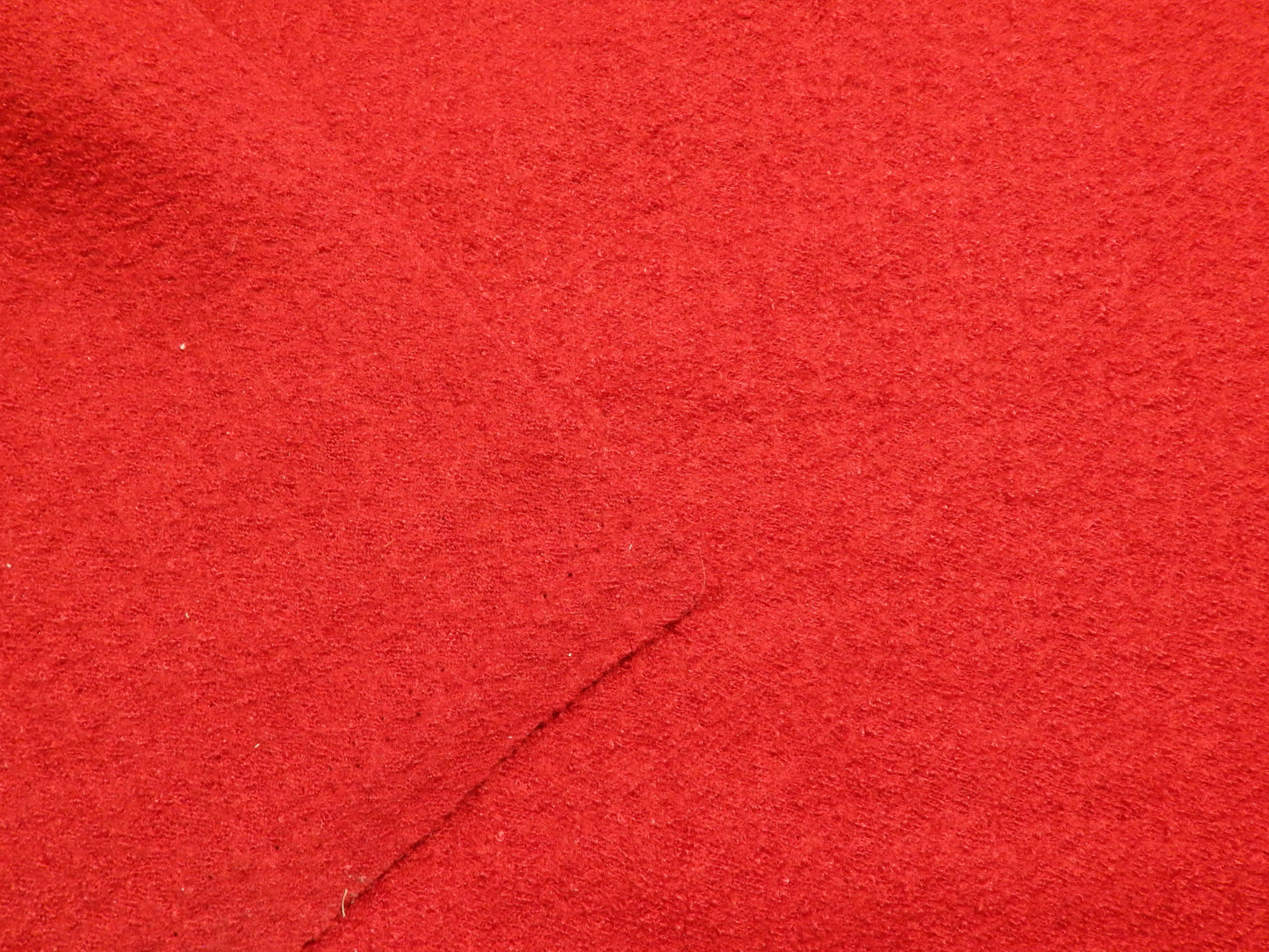 Bright Red Boiled Wool Knit - Telio Lana Bollito