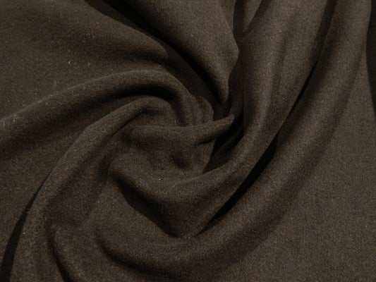 Italian Black Wool Melton
