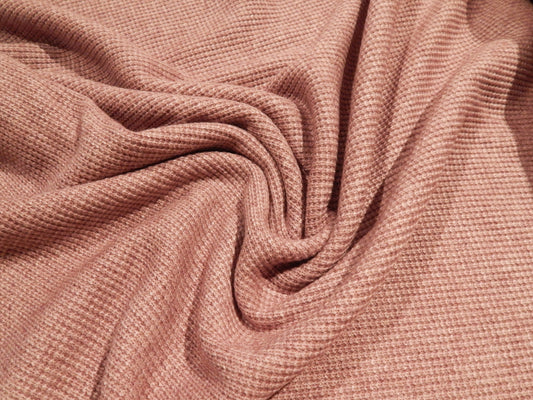 Dusty Rose Sweater Knit - Telio Kelly Rib - REMNANT SALE