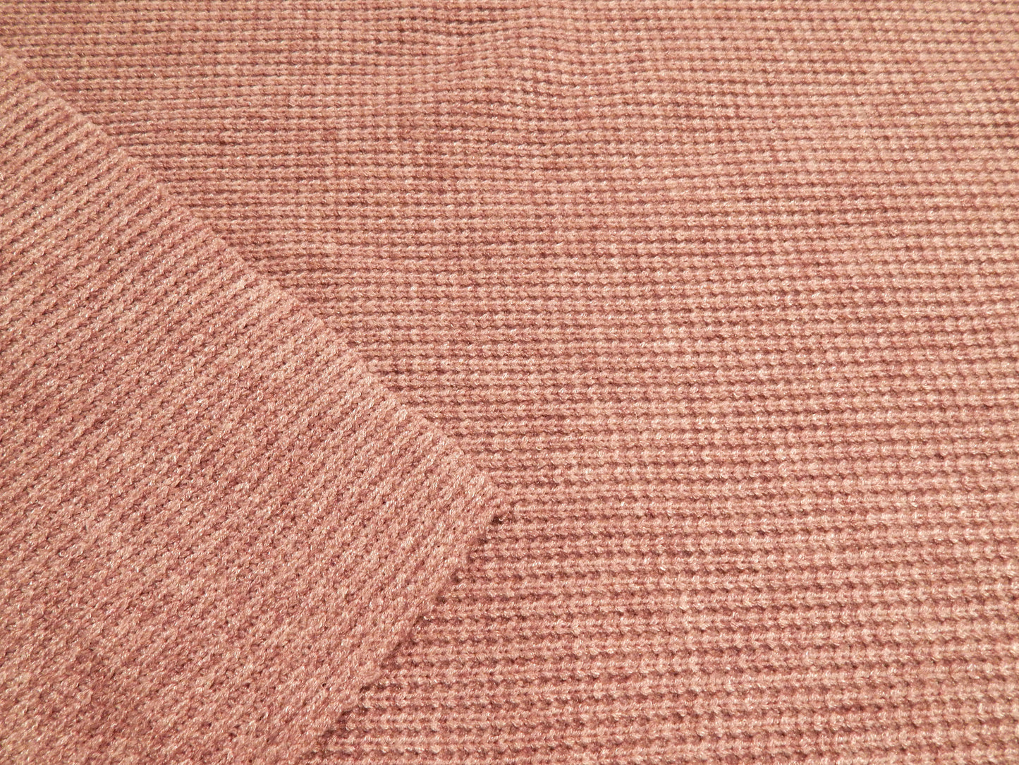 Dusty Rose Sweater Knit - Telio Kelly Rib - REMNANT SALE