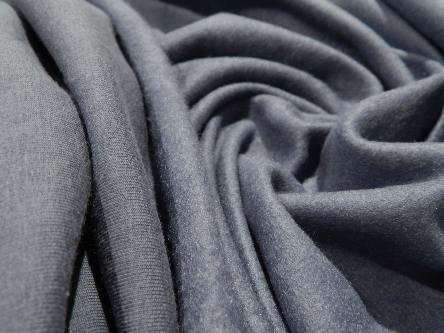 Steel Blue Bamboo Fleece - Telio Bamboo Dream - REMNANT SALE