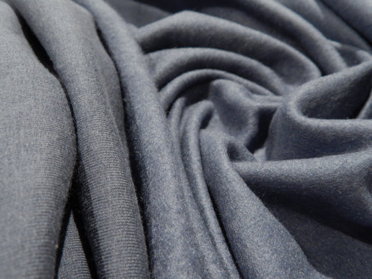 Steel Blue Bamboo Fleece - Telio Bamboo Dream - REMNANT SALE