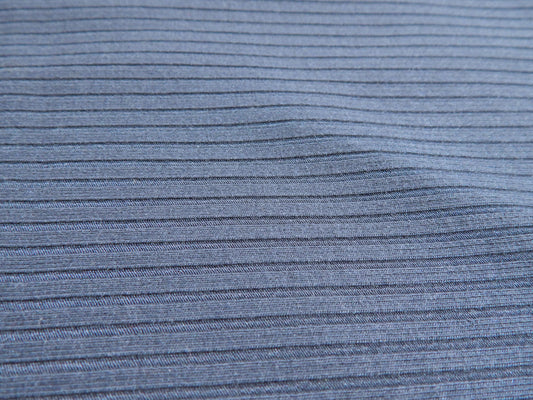 Steel Blue Bamboo Ribbing - Telio