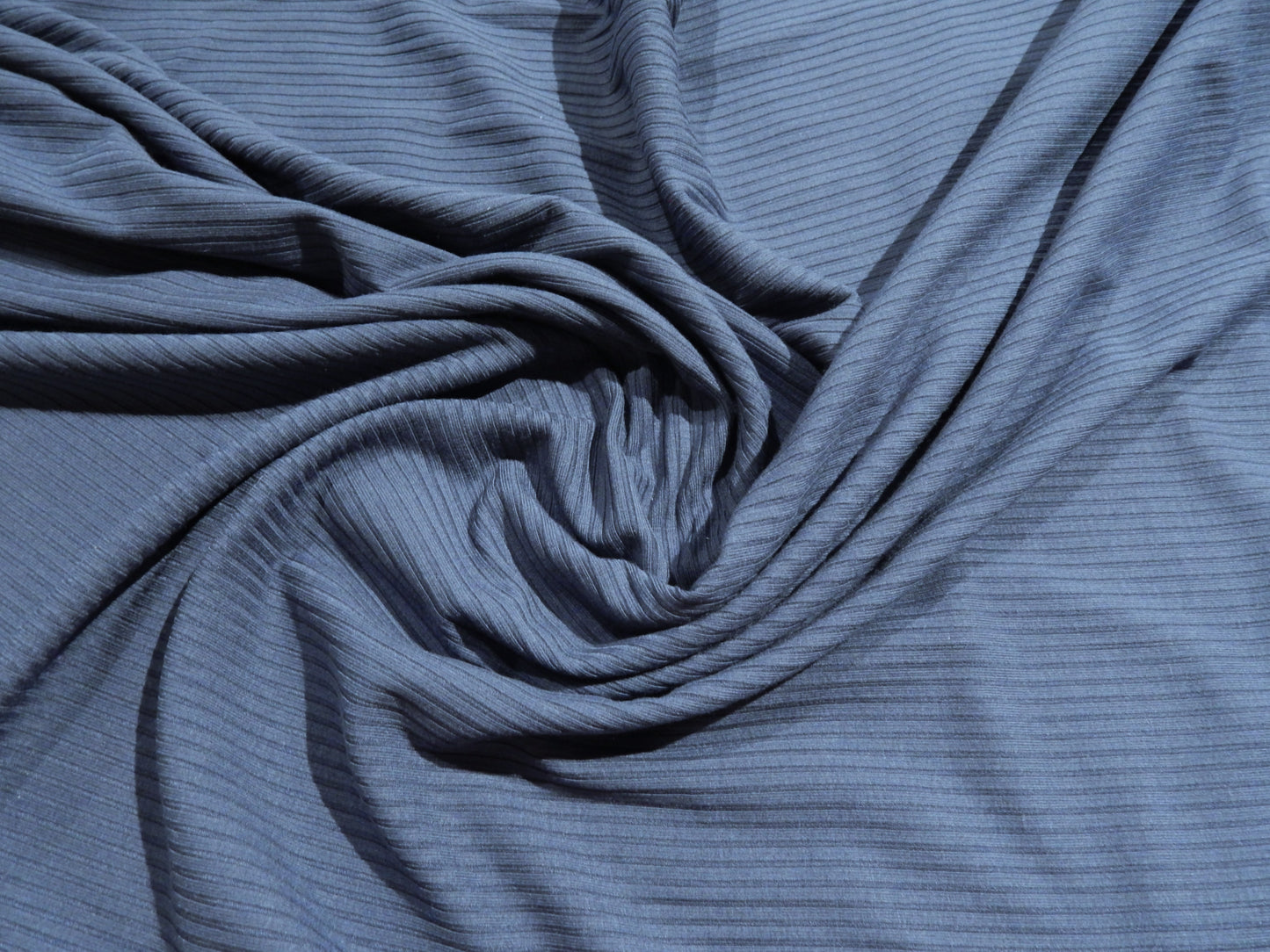Steel Blue Bamboo Ribbing - Telio