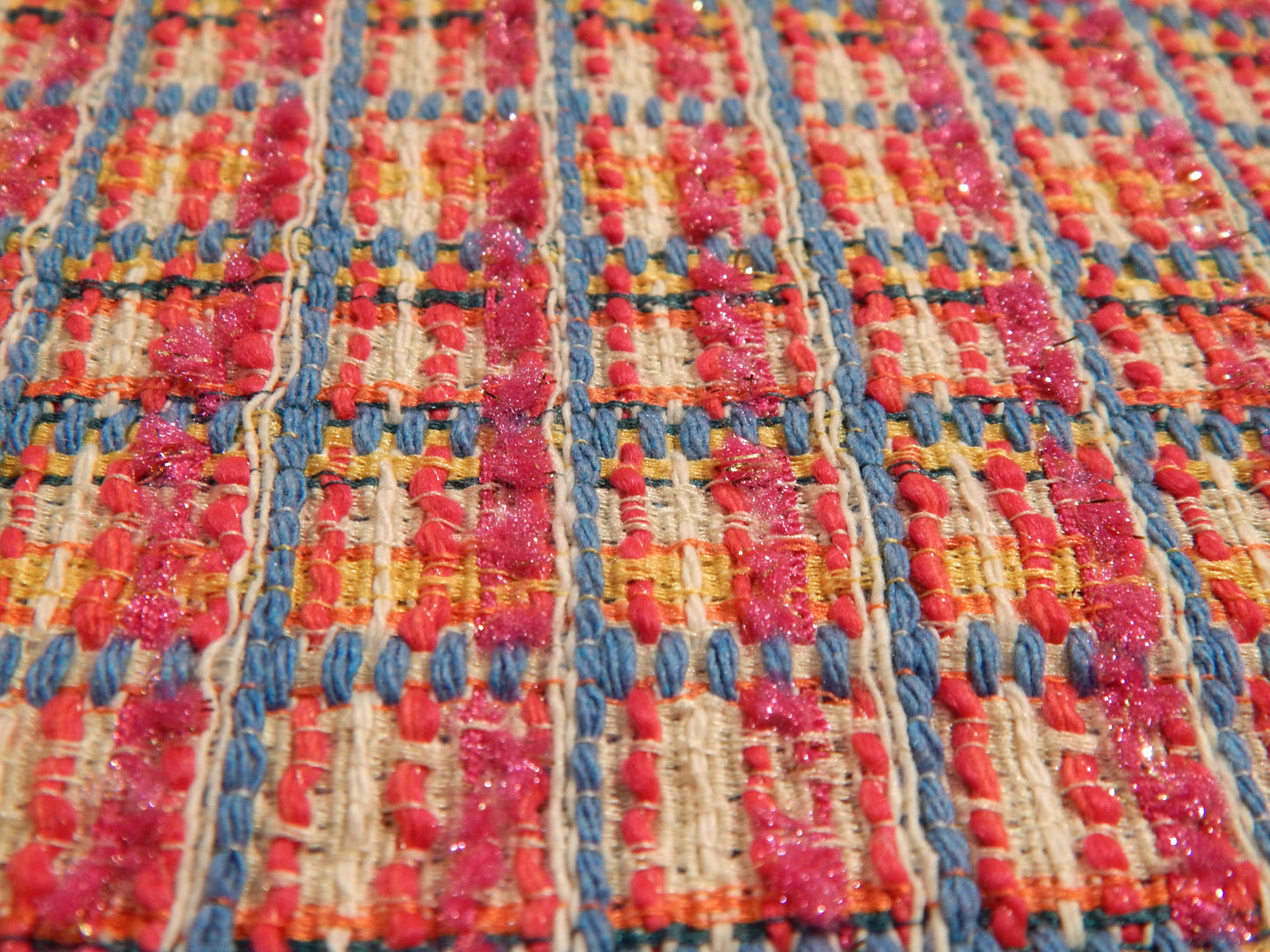 Pink Pop Plaid Tweed