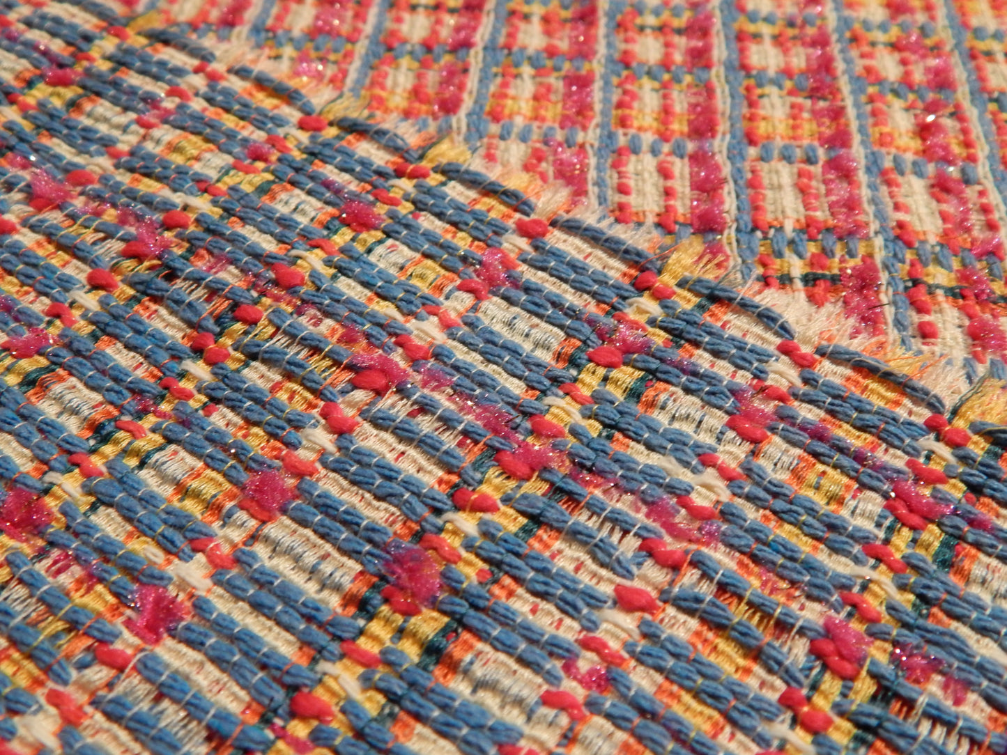 Pink Pop Plaid Tweed