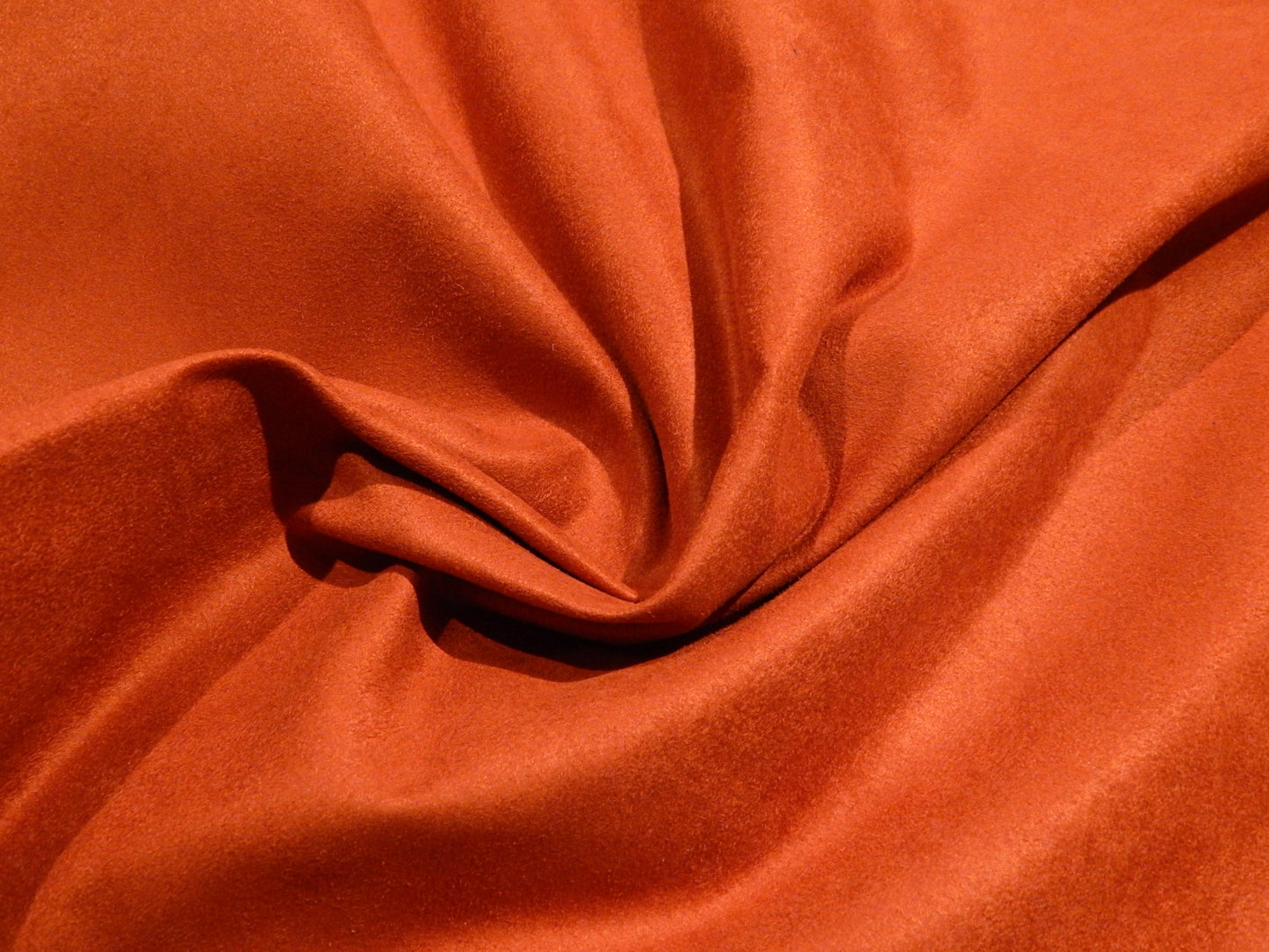 Rusty Copper Faux Suede