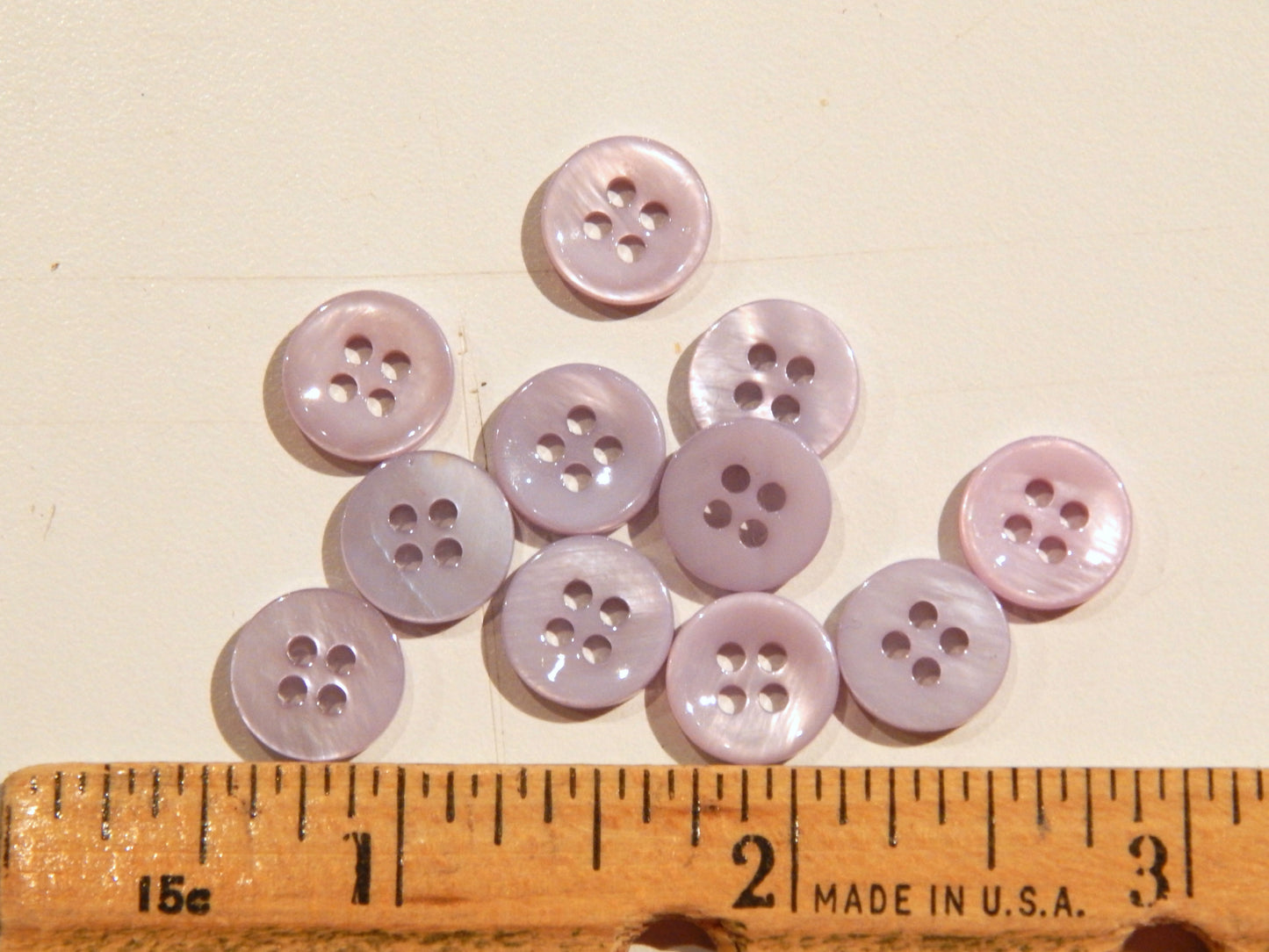 Lavender Small Mother of Pearl Shirt Buttons