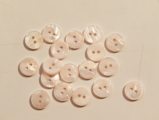 Blush Small Mother of Pearl Shirt Buttons