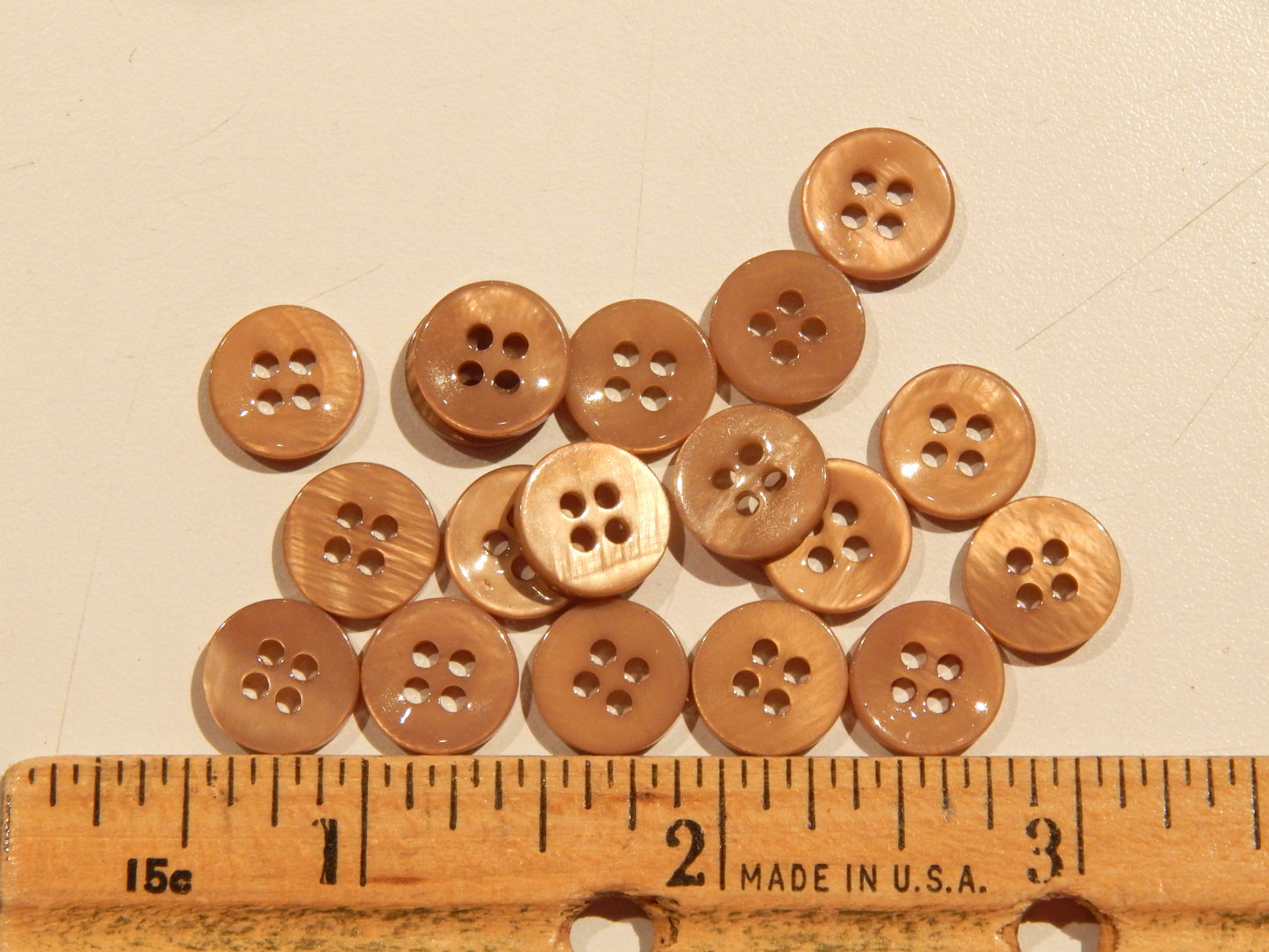 Bronzy Brown Small Mother of Pearl Shirt Buttons