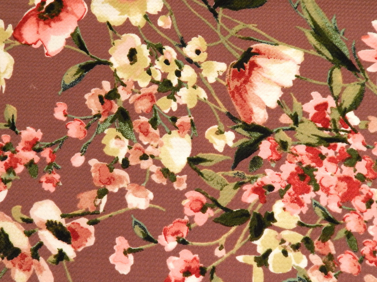 Mauve Floral Bullet Knit