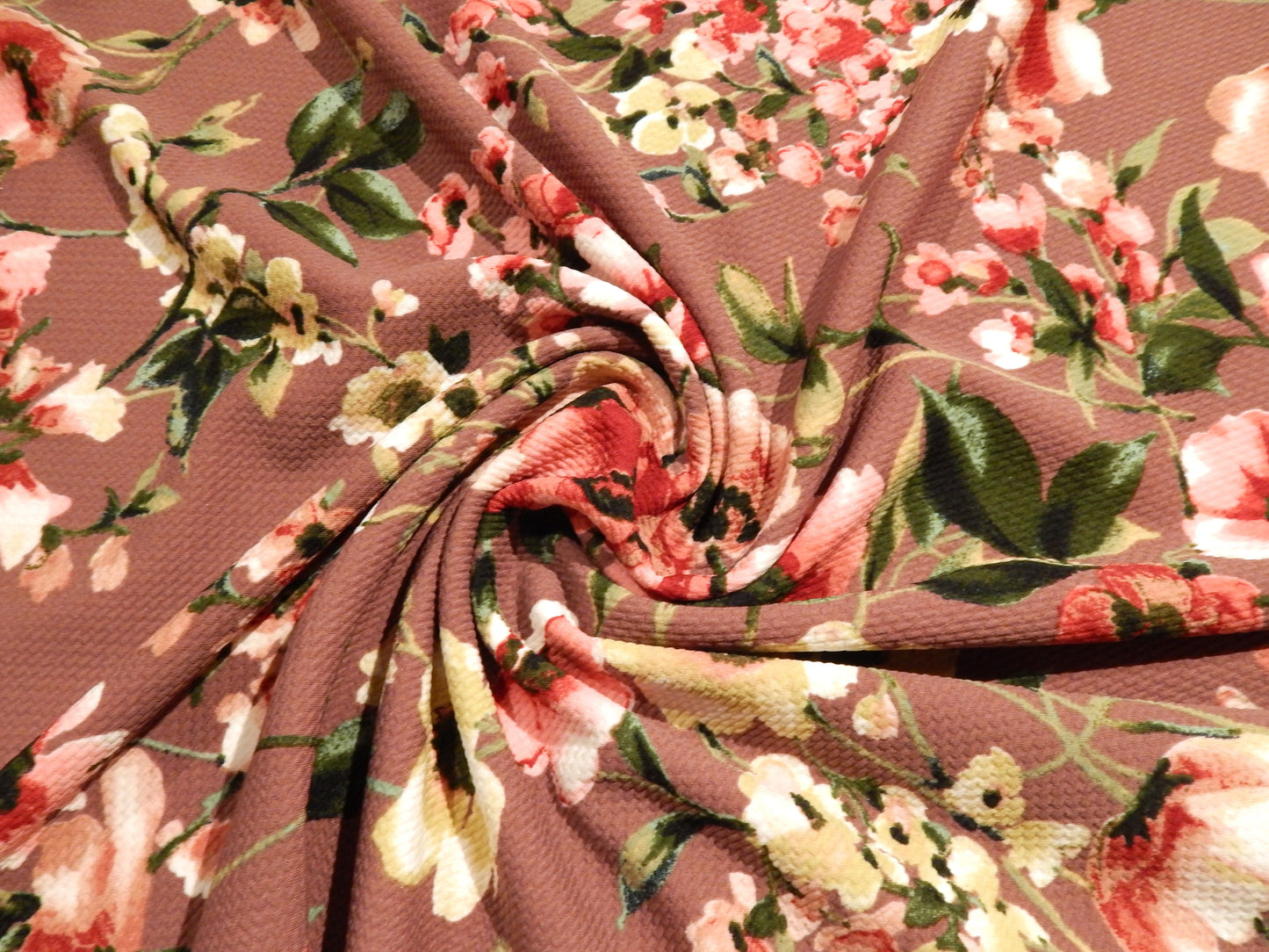 Mauve Floral Bullet Knit