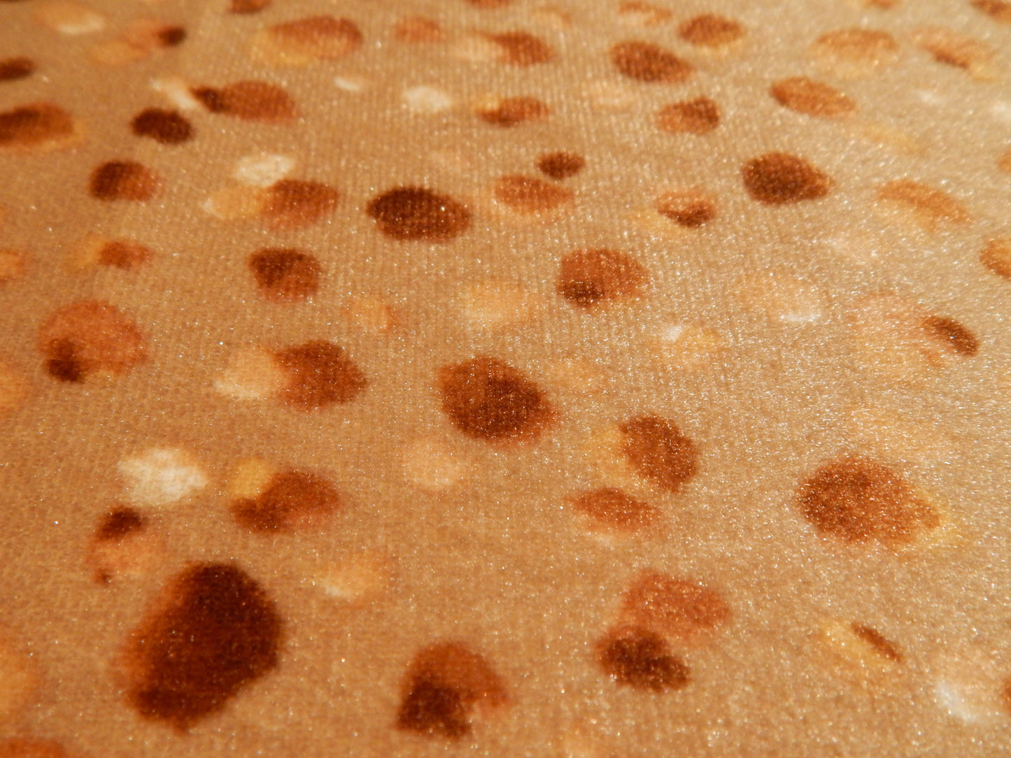 Golden Brown Sprinkles Stretch Velvet
