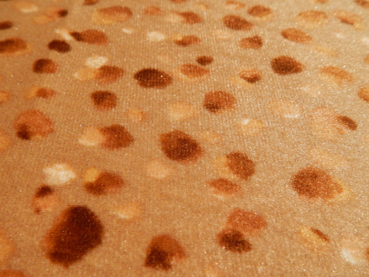Golden Brown Sprinkles Stretch Velvet