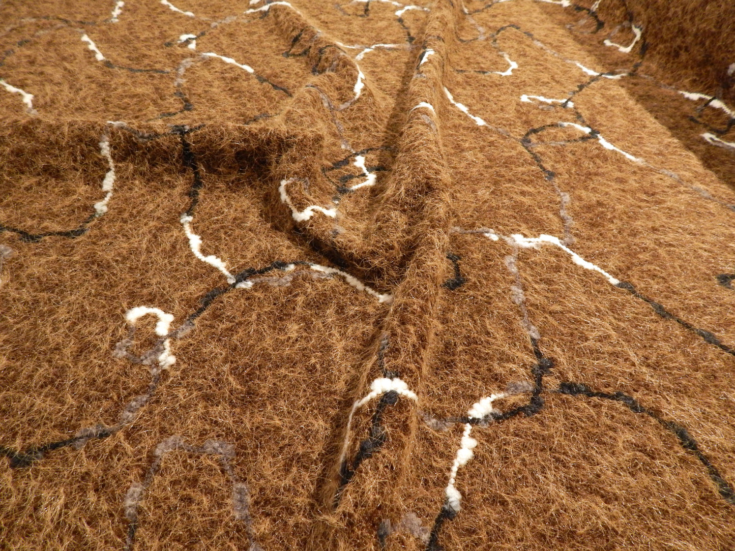 Fuzzy Hot Chocolate Sketched Yarn Knit - Telio