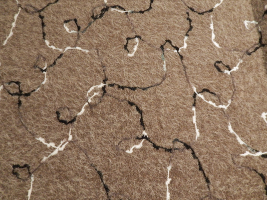 Fuzzy Taupe Sketched Yarn Knit - Telio