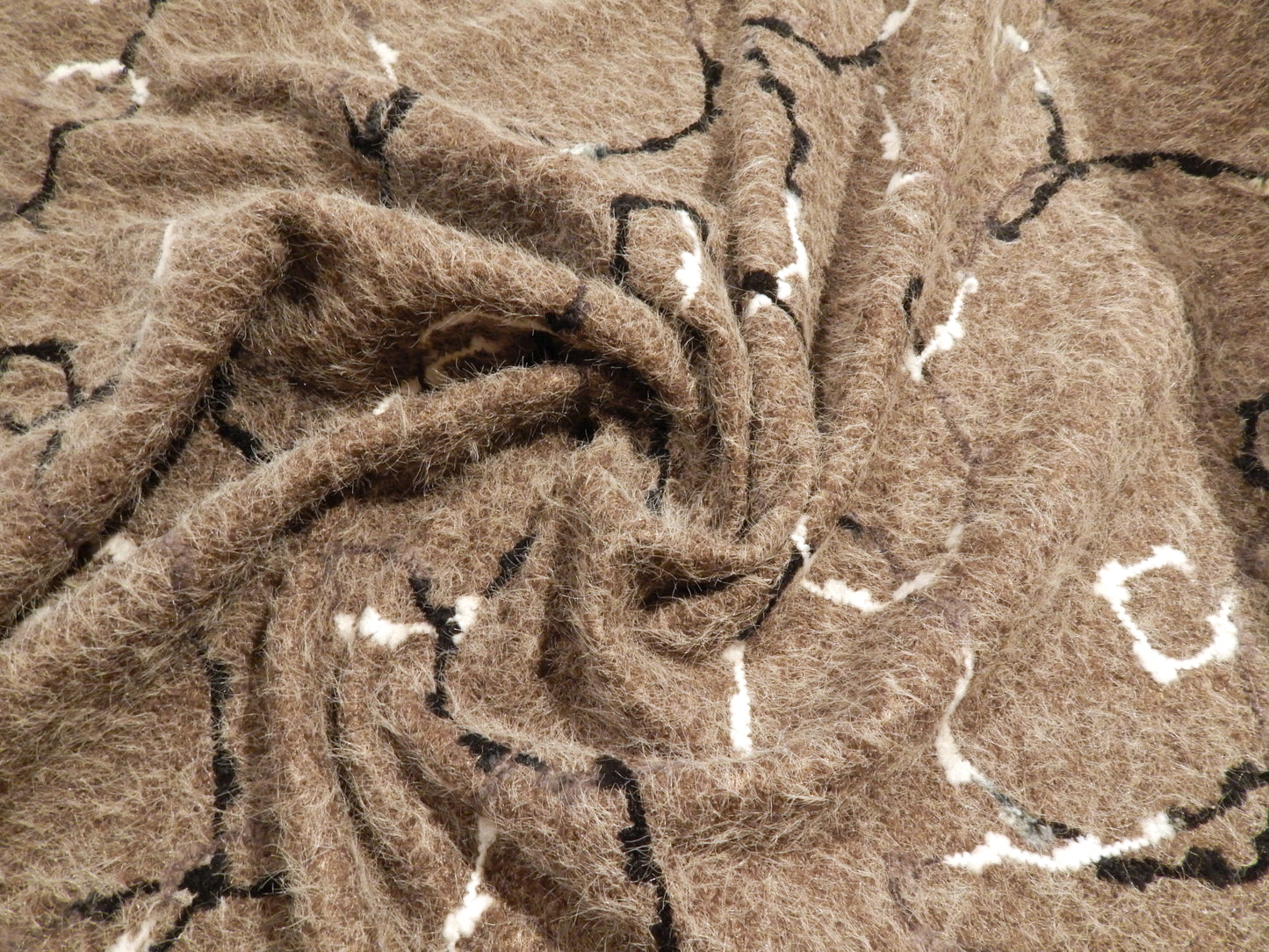 Telio soft sketch needle felted yarn sweater knit fabric