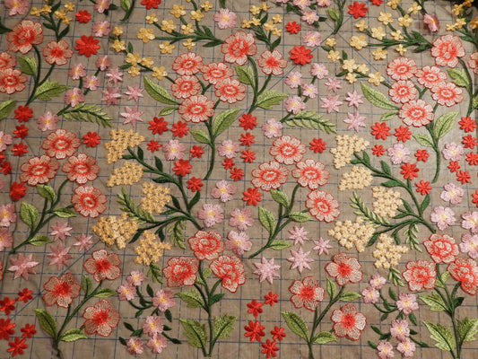 Black Floral Secret Garden Lace - Telio