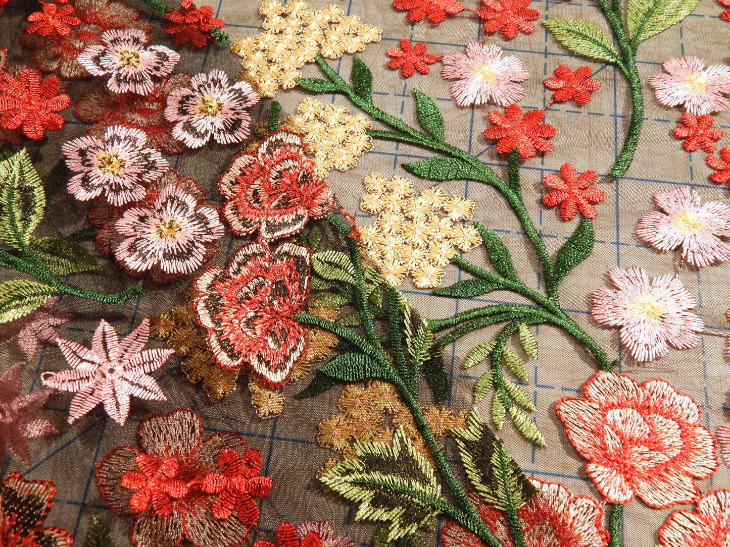 Black Floral Secret Garden Lace - Telio