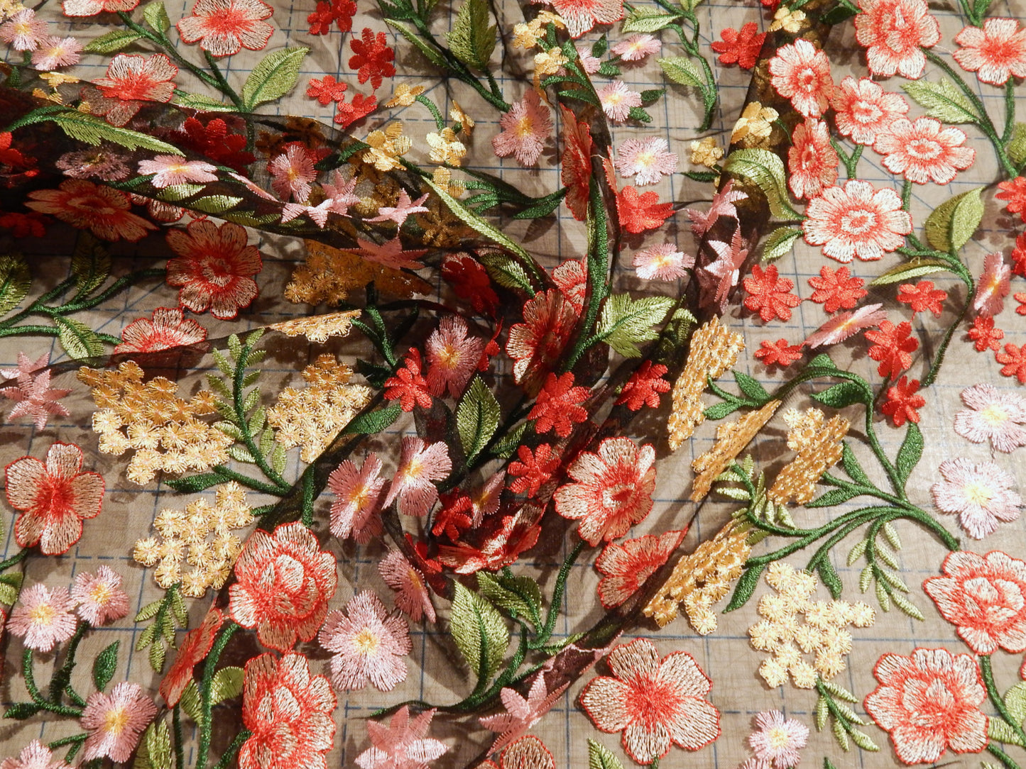 Black Floral Secret Garden Lace - Telio