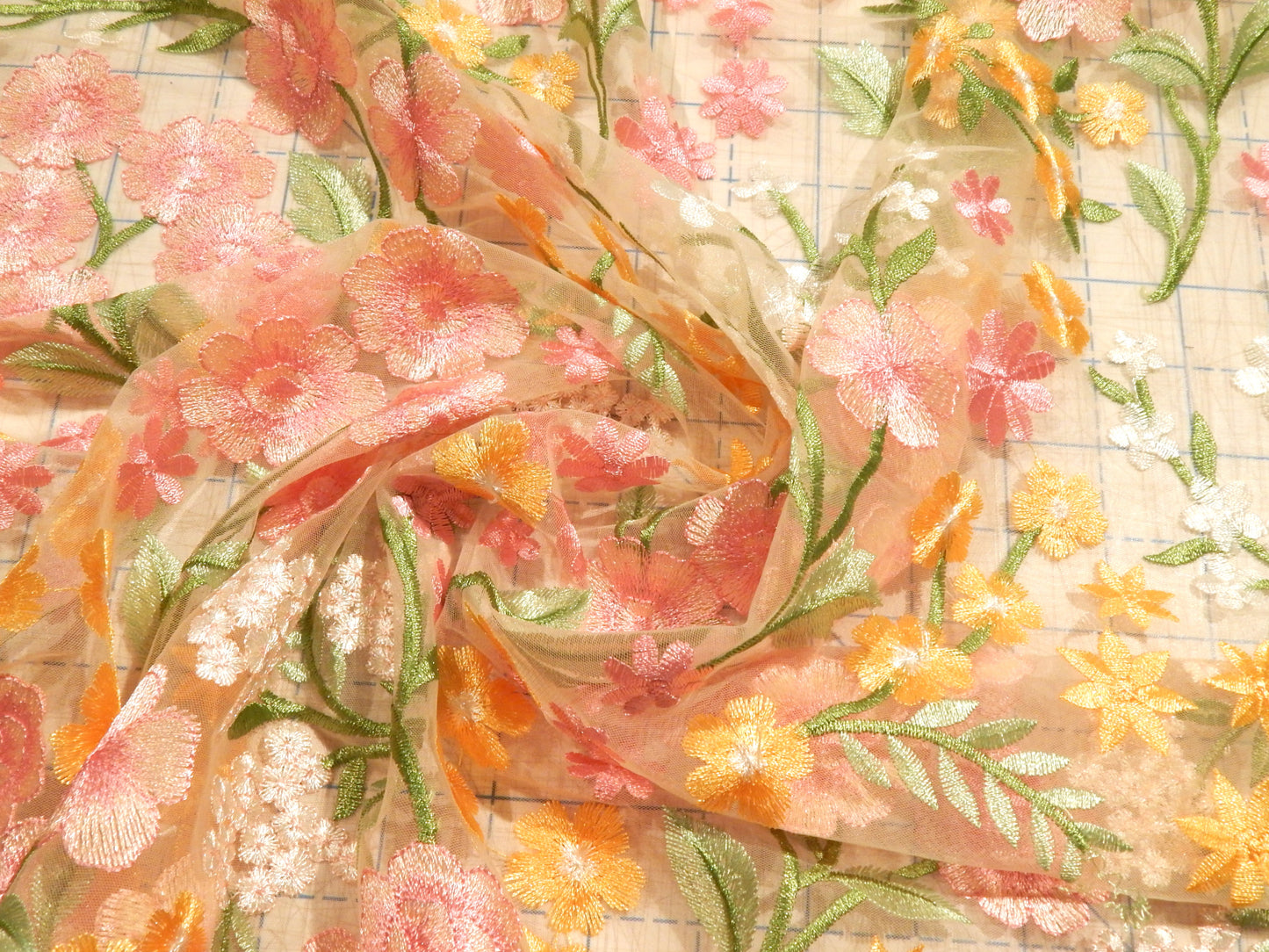 White Floral Secret Garden Lace - Telio