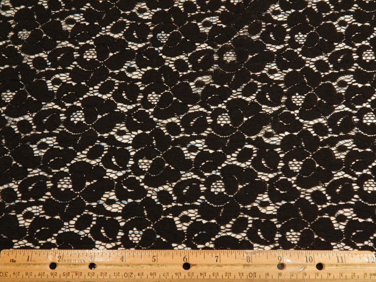 Black Cotton Nylon Lace