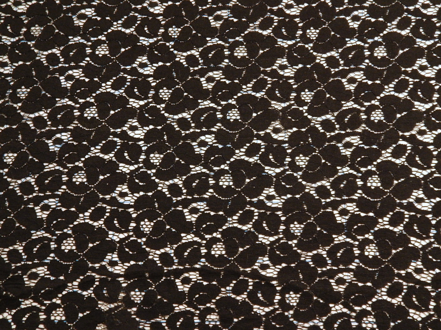 Black Cotton Nylon Lace