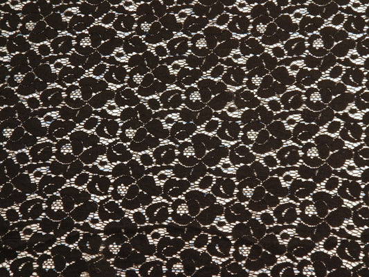 Black Cotton Nylon Lace