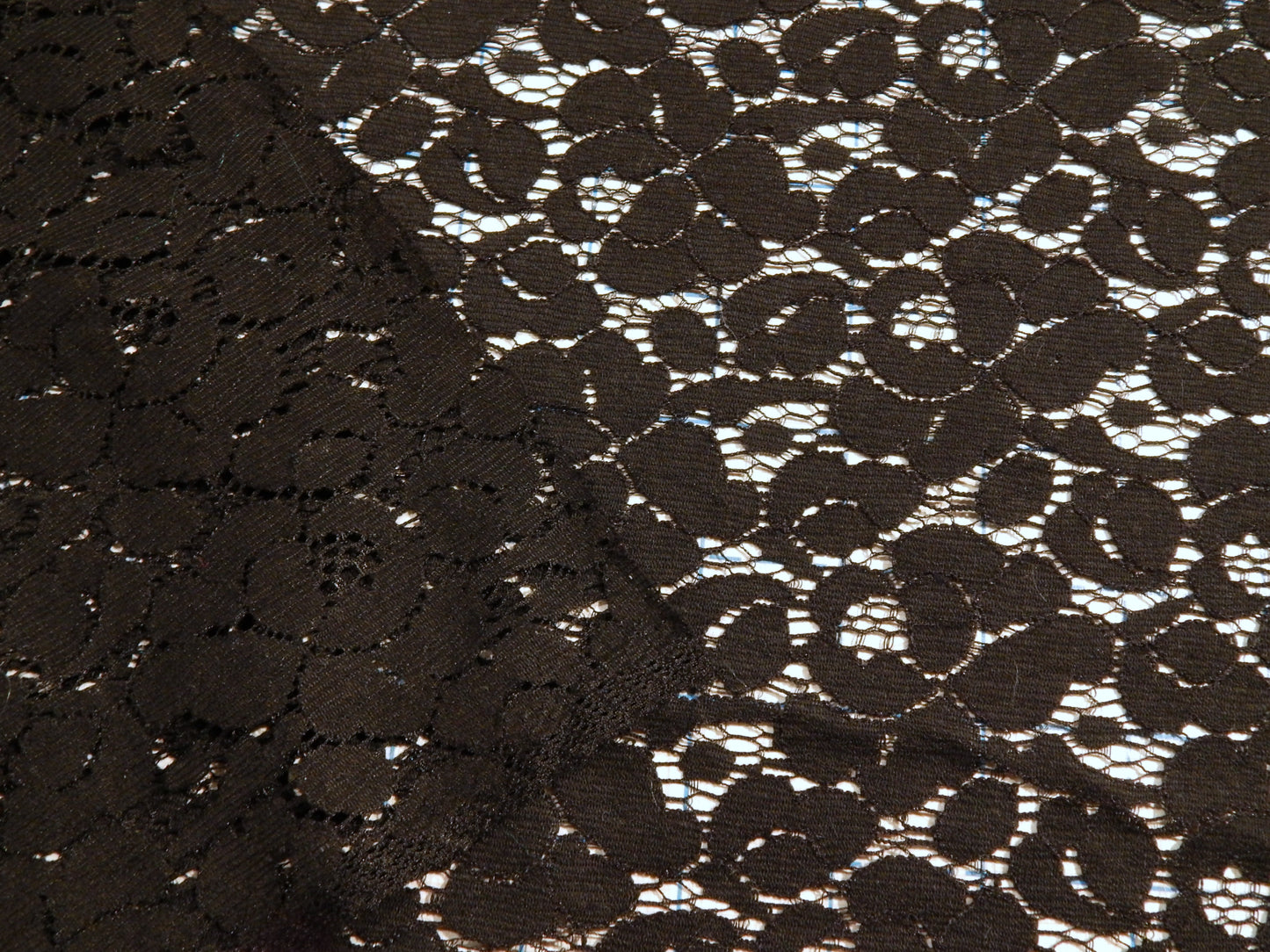 Black Cotton Nylon Lace