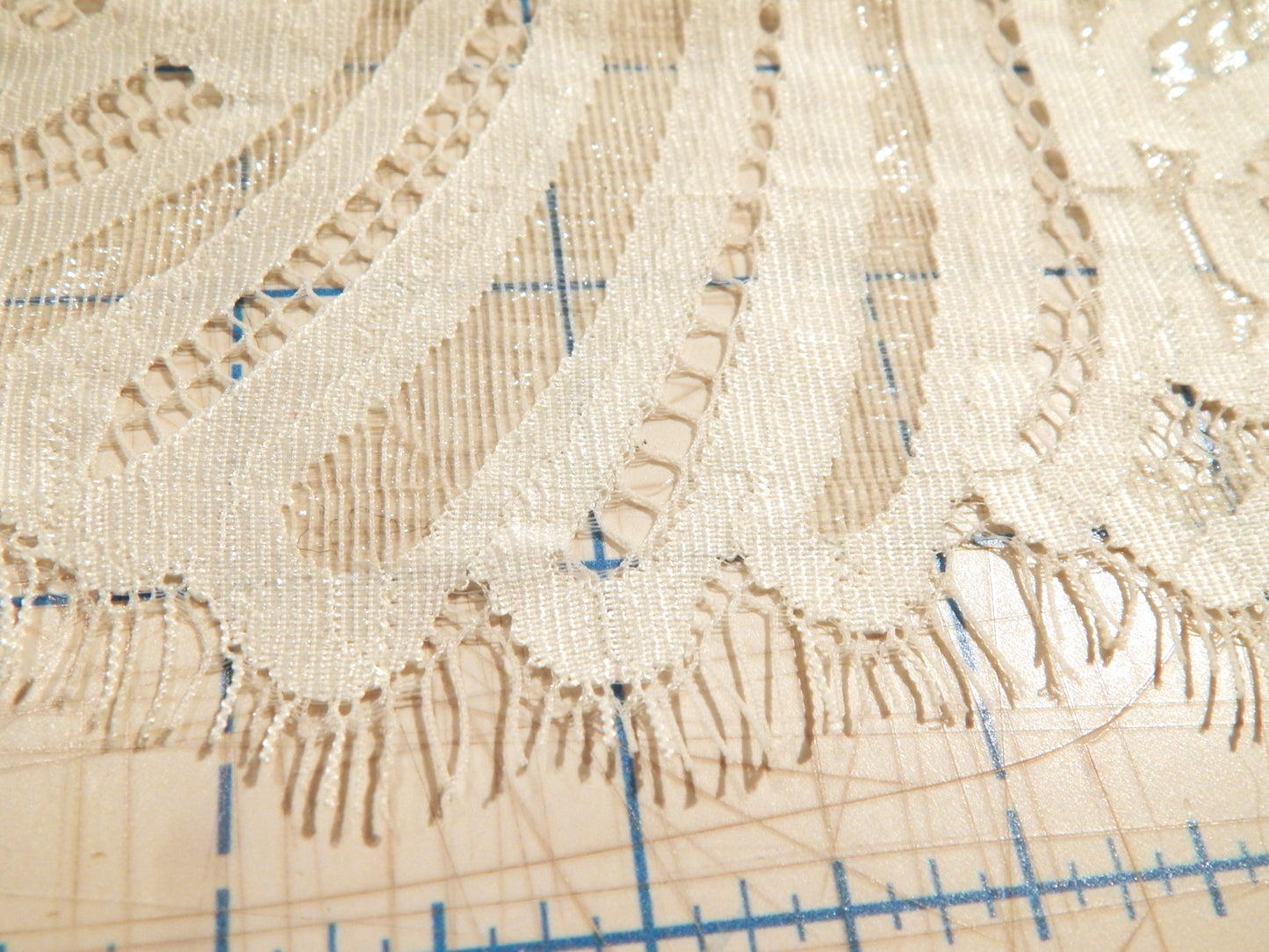 Pascal Ivory Lace - By the Panel