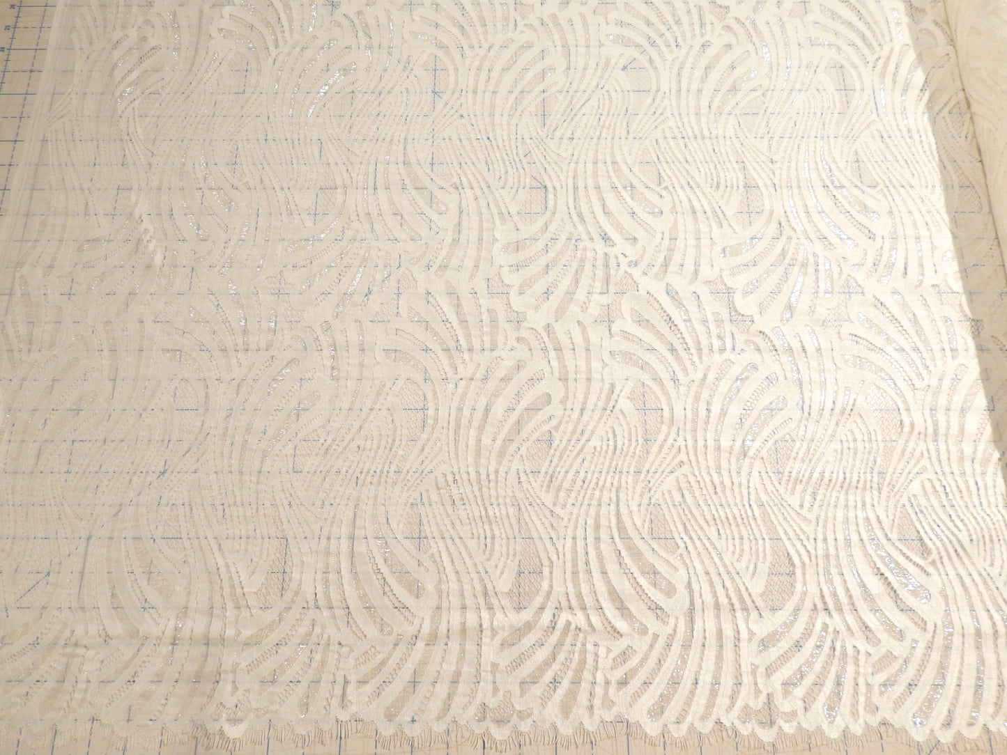 Pascal Ivory Lace - By the Panel