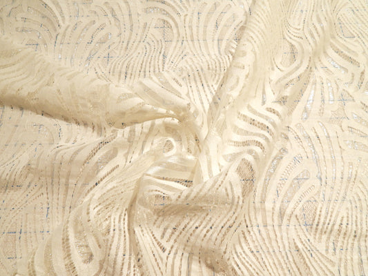 Pascal Ivory Lace - By the Panel