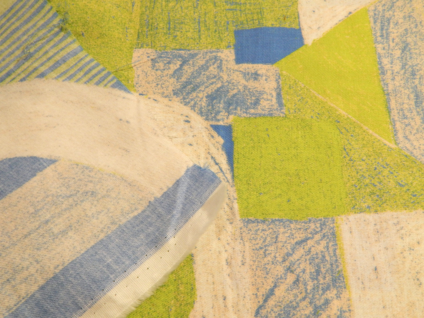 Cool Tones Abstract Cotton Twill - Kokka Keshiki