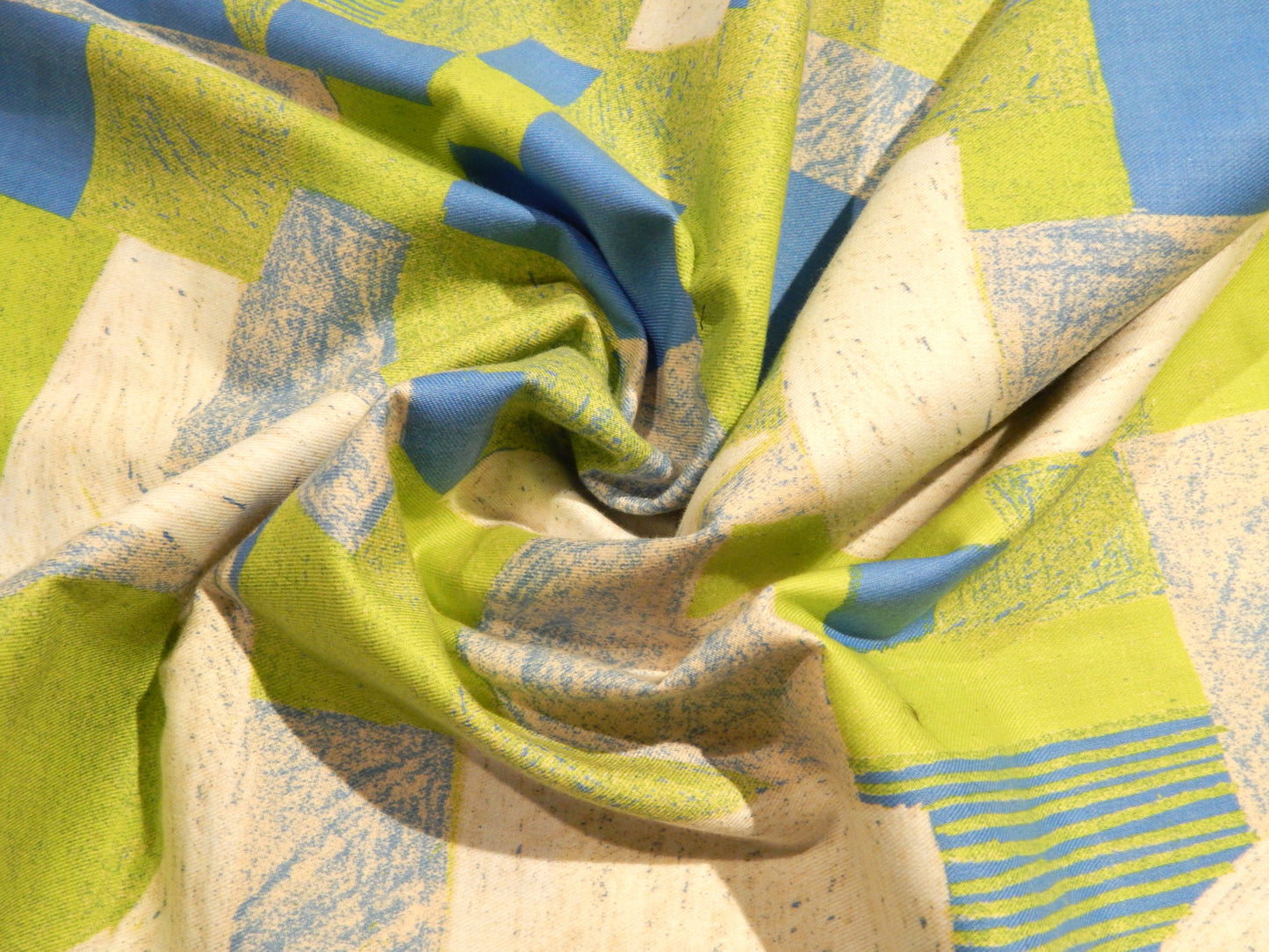 Cool Tones Abstract Cotton Twill - Kokka Keshiki