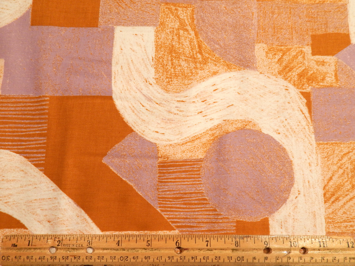 Warm Tones Abstract Cotton Twill - Kokka Keshiki Ekxa