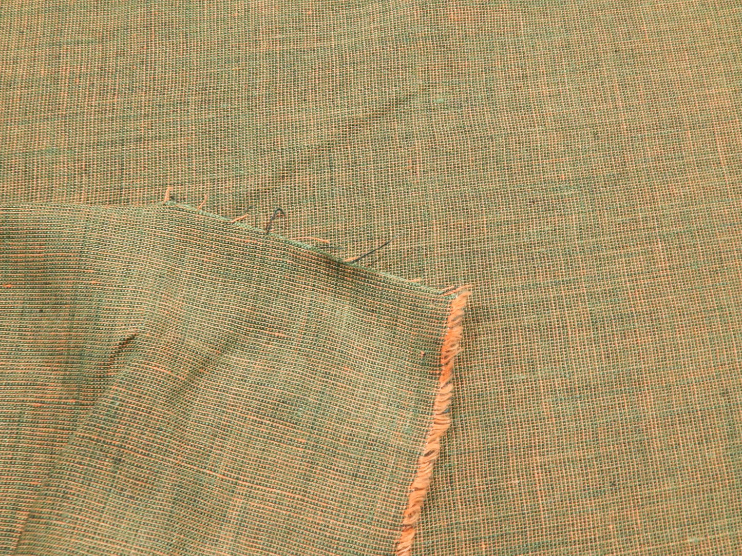 Polish Green and Orange Two Tone Linen