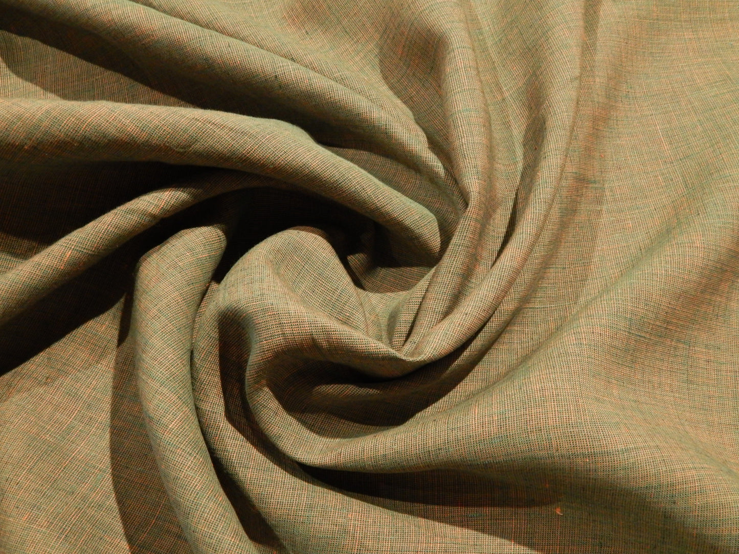 Polish Green and Orange Two Tone Linen