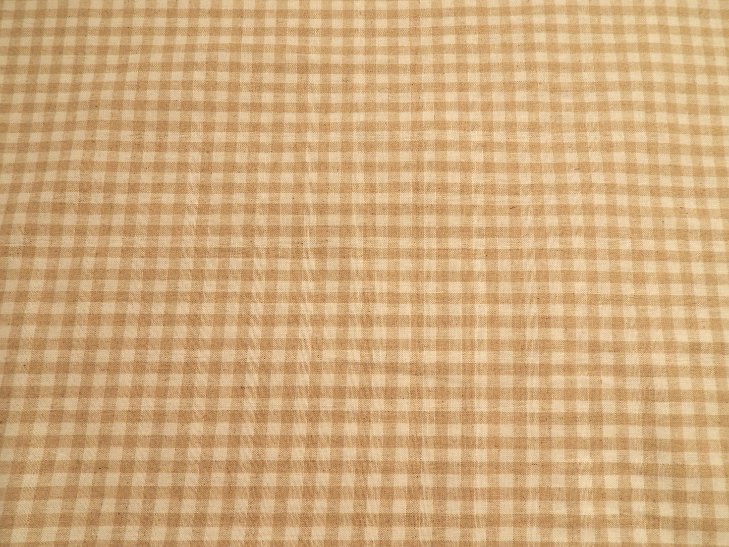 Natural Taupe Gingham Linen Blend - Robert Kaufman