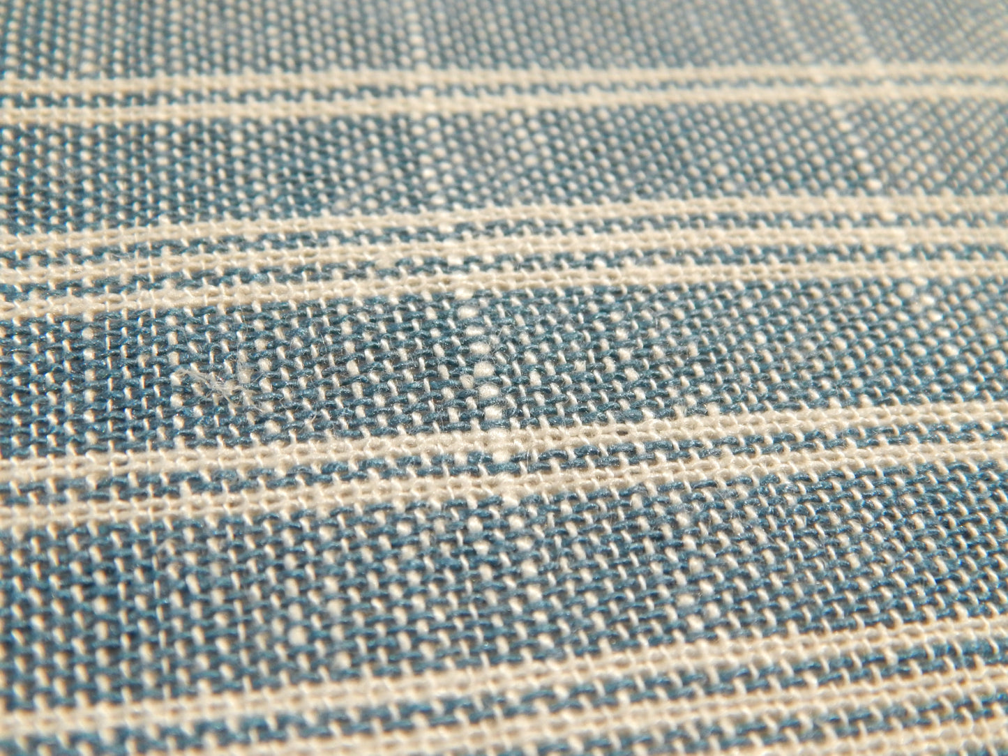 Blue and White Striped Linen
