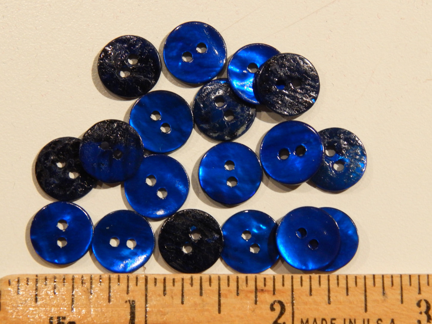 Jewel Blue Agoya Shell Buttons