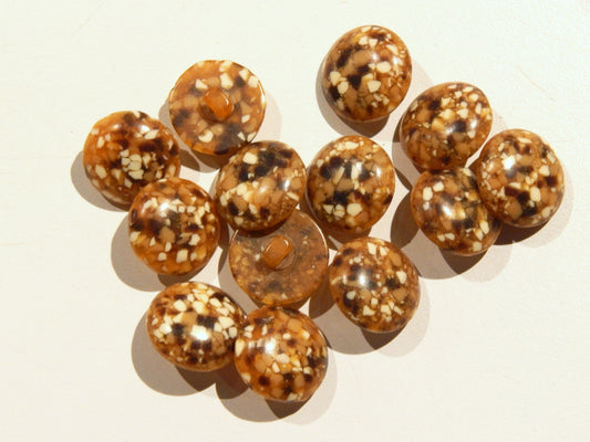 Natural Mosaic Shank Buttons
